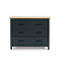 Cómoda Claire 3C Azul / Cera