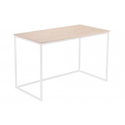 Mesa de estudio Mina de 120x60 cm. nórdico -  metal Blanco