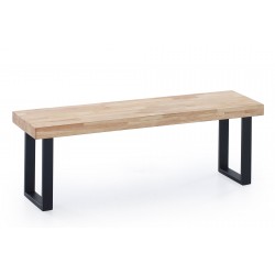 Banco asiento Kove de Madera Roble / Metal Negro
