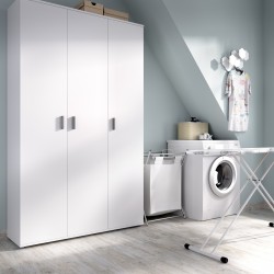 Armario Multiusos Blanco con 3 Puertas