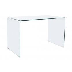 Mesa de Estudio Night Cristal Transparente de 120x70 cm.