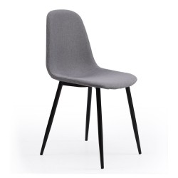 Pack 4 Sillas comedor Indiana tapizada color Gris