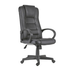 Sillón de dirección Boss Símil Piel negro