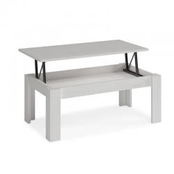 Mesa de Centro Elevable Kata de 100x50 cm Blanco Polar