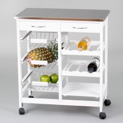 Carro de cocina completo  inox