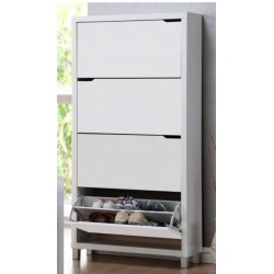 Zapatero 4 puertas blanco